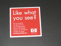 sticker 'Like what you see?' on HP c7000