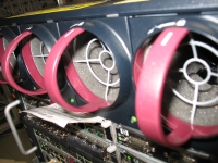 back view (fans) of HP c7000